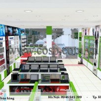 Thiết kế thi công cửa hàng máy tính điện thoại Thuận Phát - Sóc Sơn